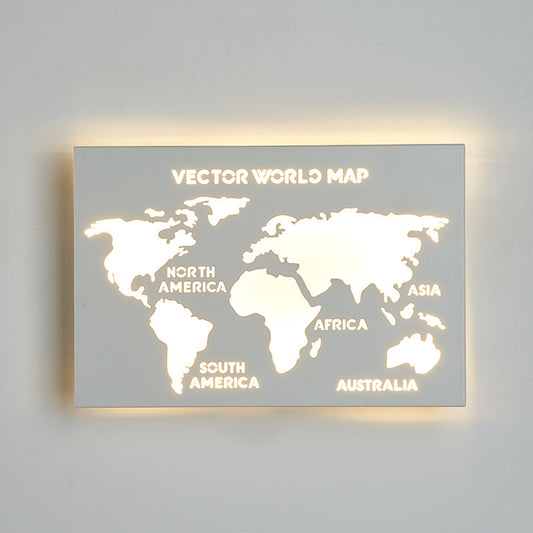 Nordic World Map Lamp