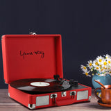 Retro Integrated Vinyl Record Player 2000