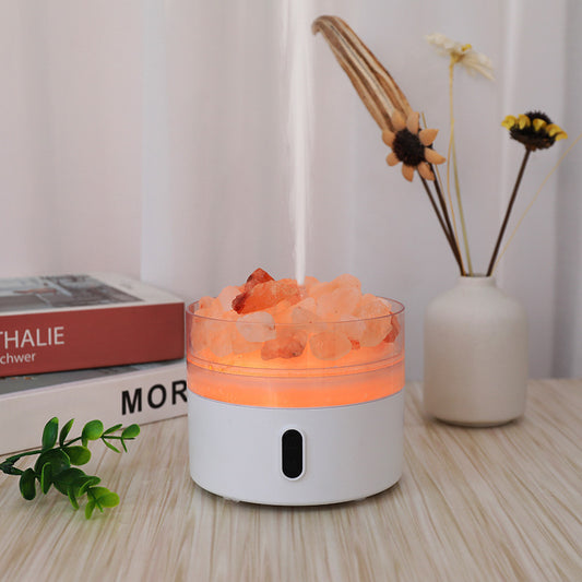 Himalayan Salt Stone Lamp & Oil Aroma Diffuser